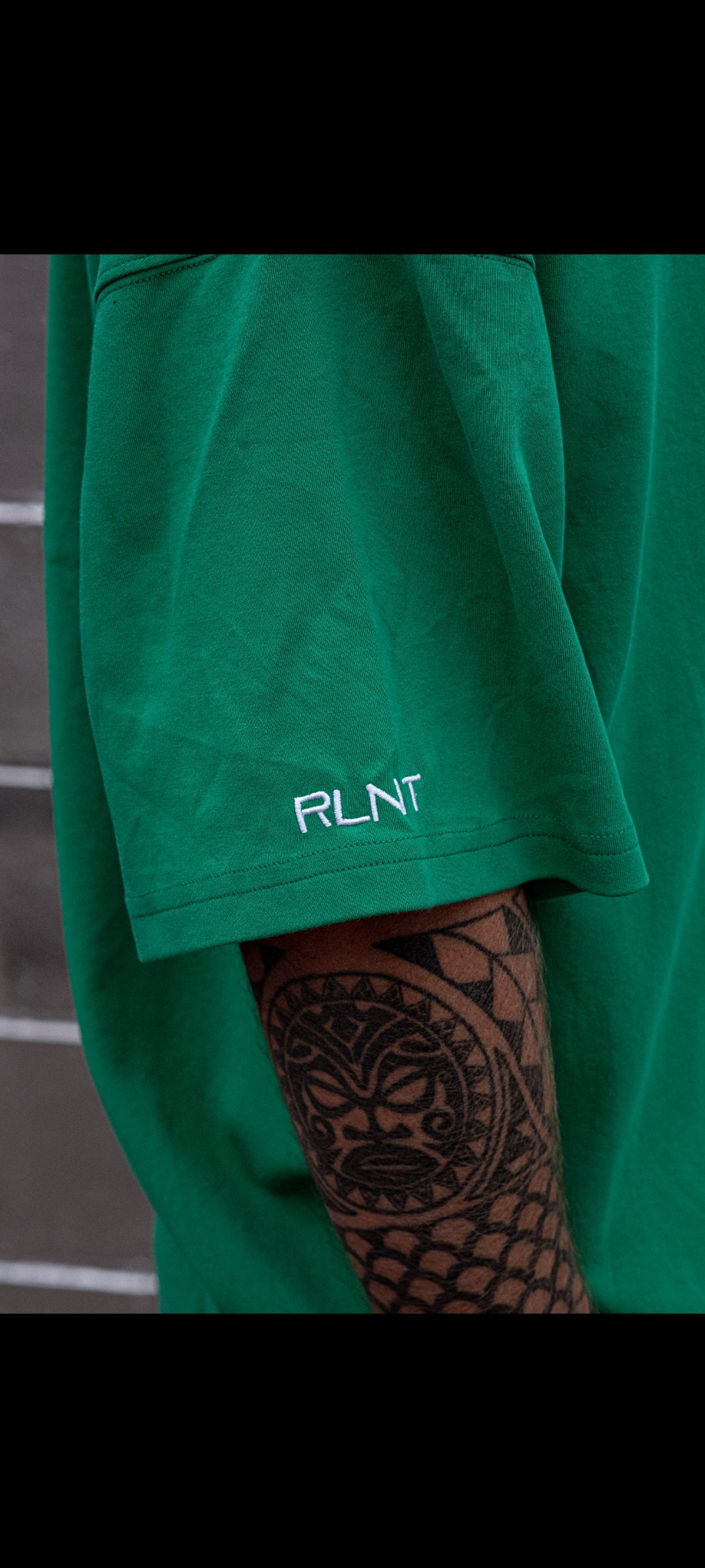 gen3 oversize tee - dark emerald green