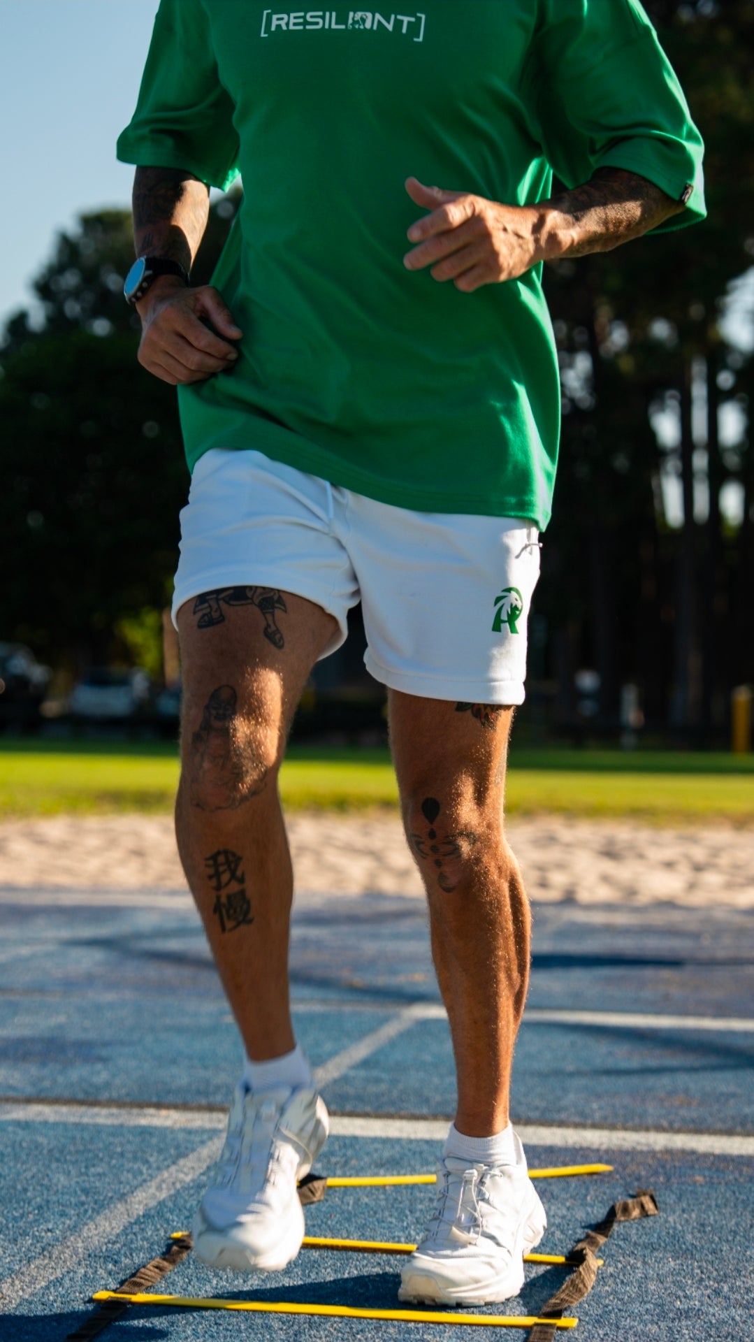 street active track shorts - blvnc w emerald