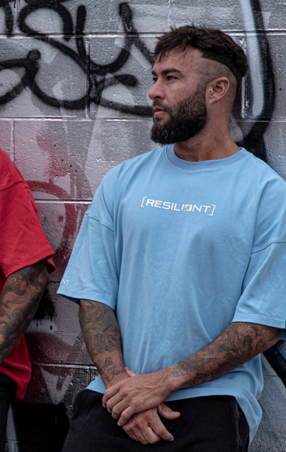 gen3 oversize tee - glacier blue