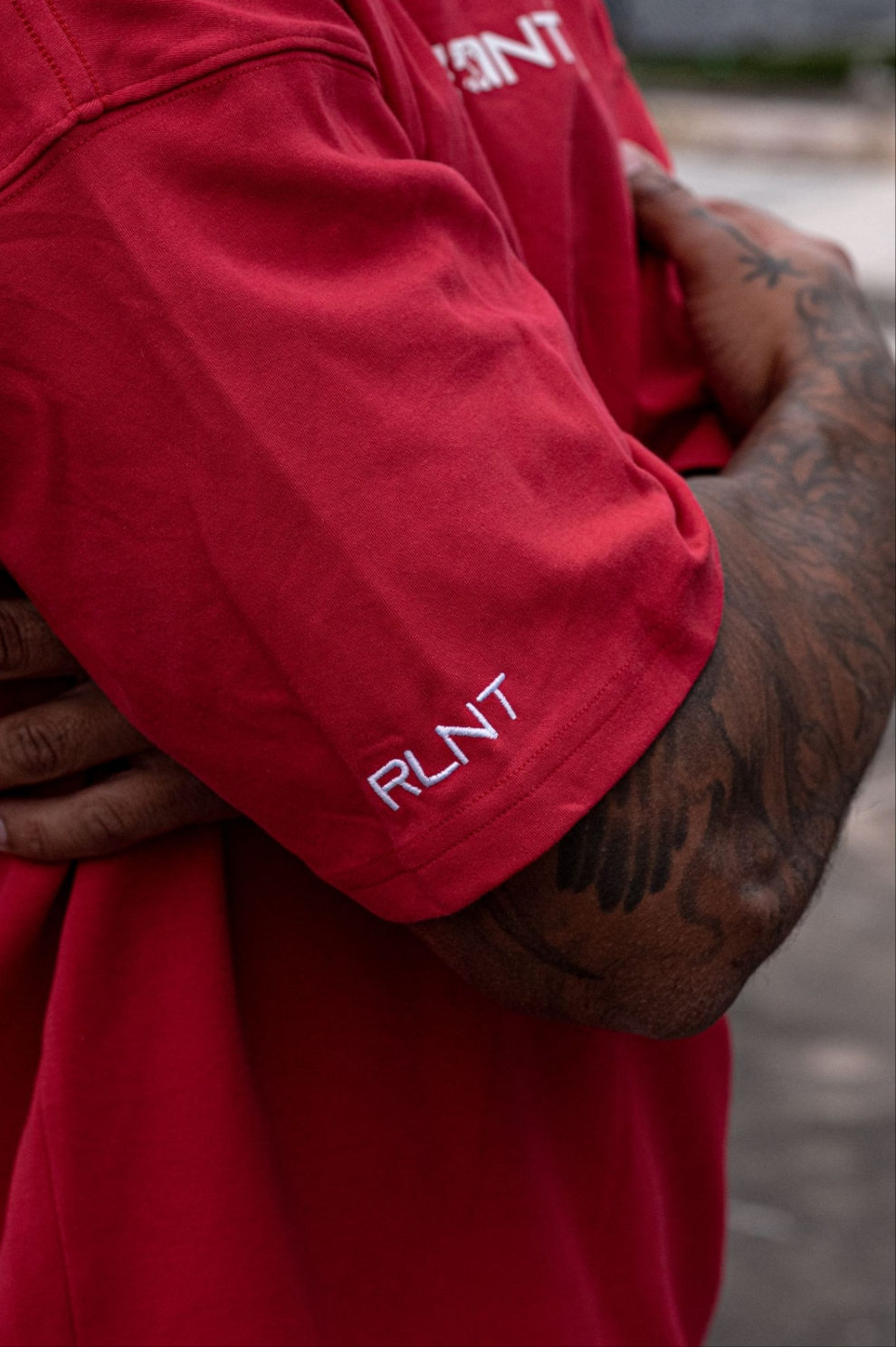 gen3 oversize tee - cherry red