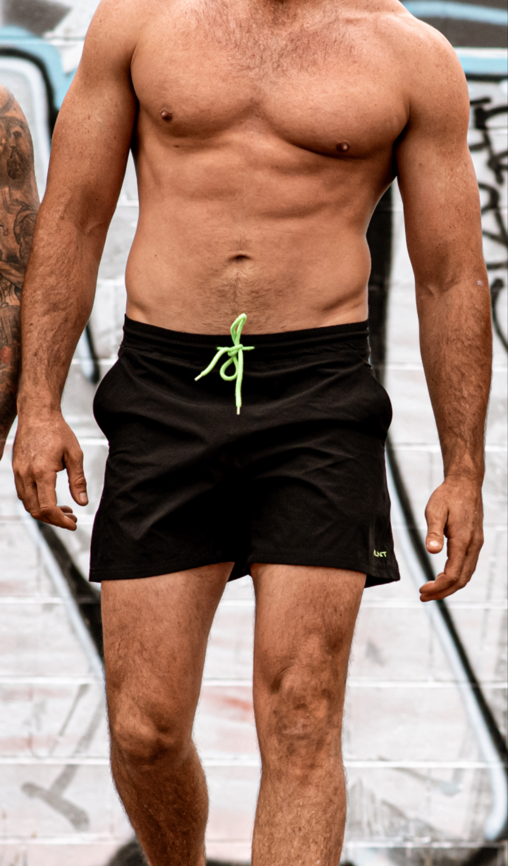 rlnt 5inch performance shorts - blvck & lime