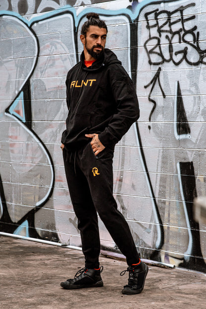 street active hoodie - blvck w dreamsicle