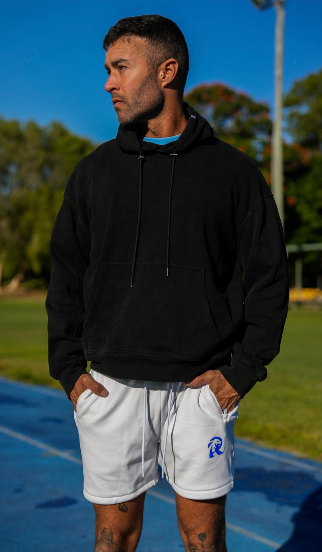 Street active hoodie - blvck