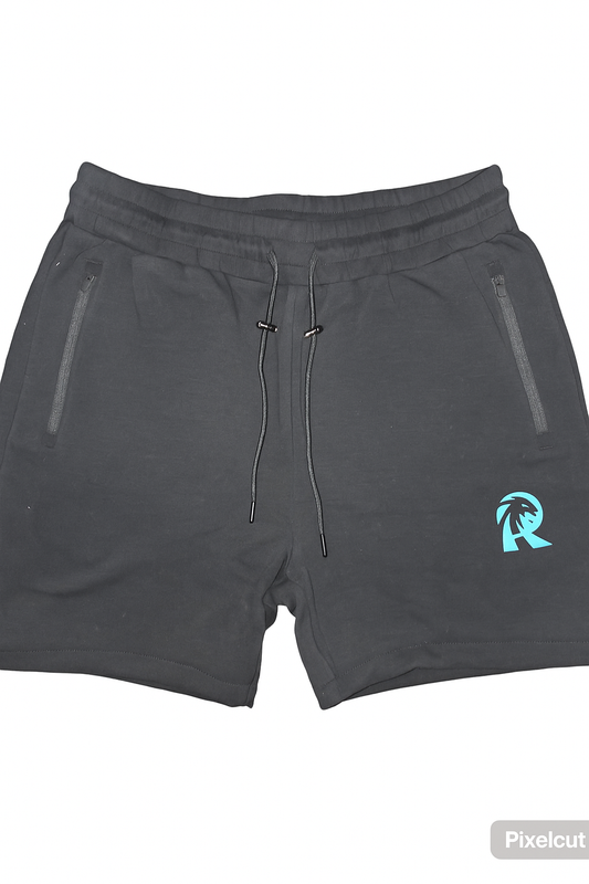 street active track shorts - blvck w glacier
