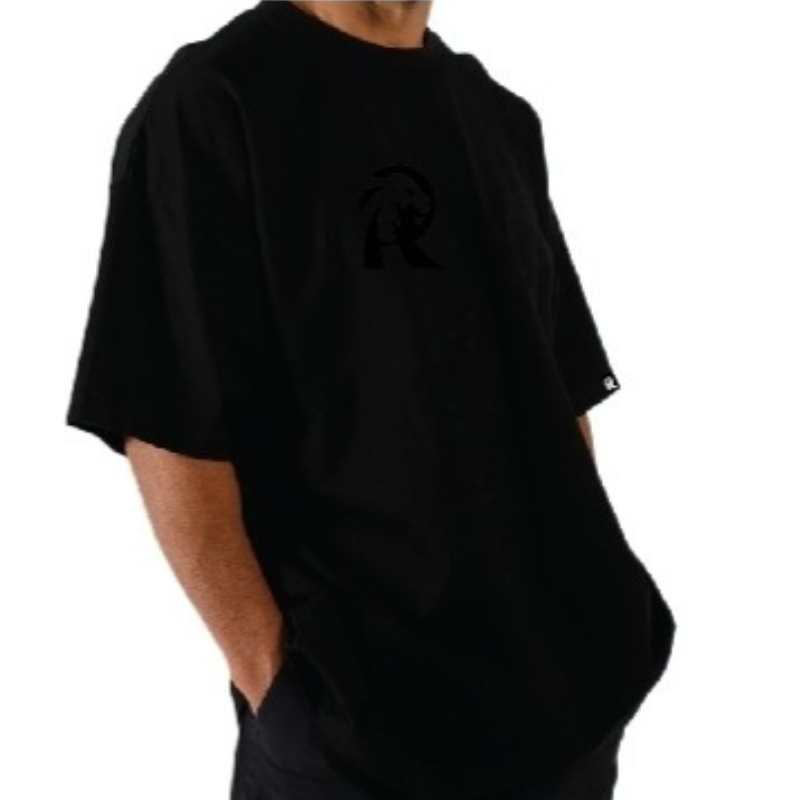 street active oversize tee gen1 - blvck on blvck